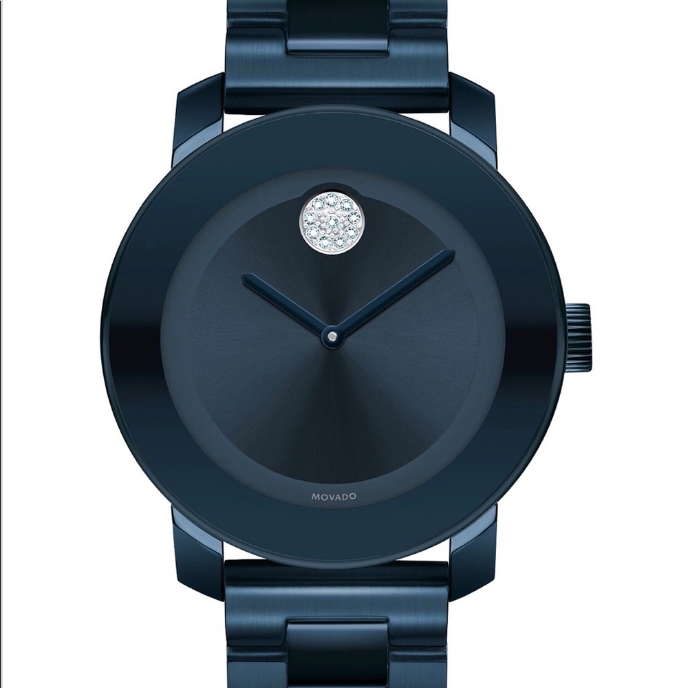 Women's Swiss Bold Ink Blue Ion-plated watch